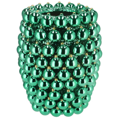 Daan Bugholzvase Weihnachtskugel grün 39 cm | 2 Stk