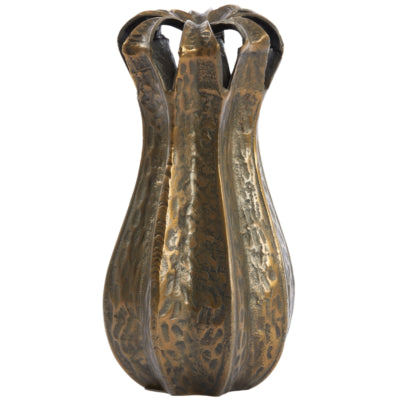 Leichte Wohnleuchte und Wohnvase Abajo antik bronzefarben 43 cm | 2 Stk