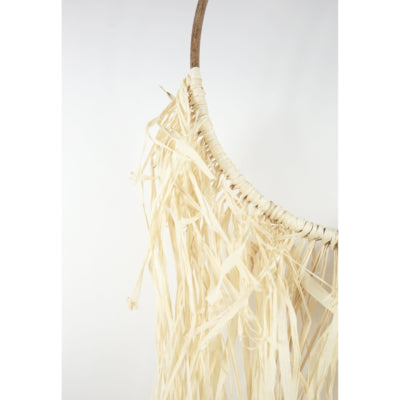 Wanddekoration Bast-Rattan-Kreis 100 cm | 12 Stück