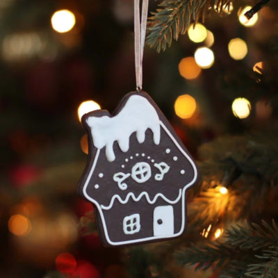 Gemütlicher Weihnachtshänger House Candy 10 cm | 24 Stück