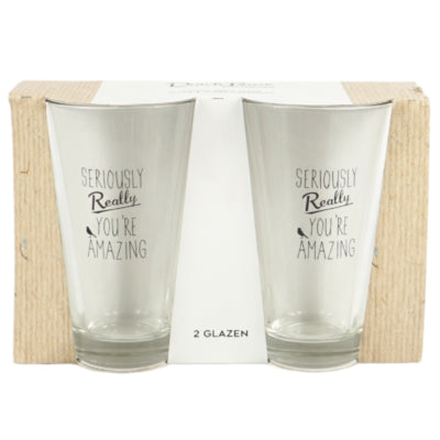 Dutch Rose Longdrinkgläser 330 ml 2er-Set | 8 Stück