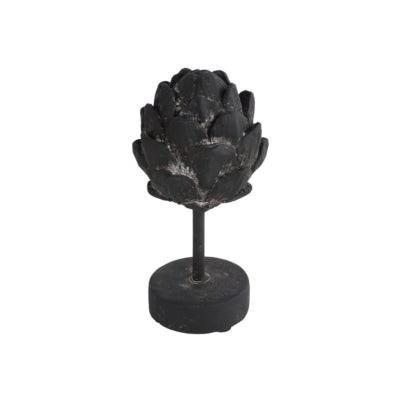 Countryfield Statue Artischocke auf Fuß davor schwarz 18 cm | 12 Stück