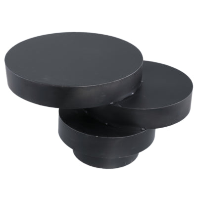 Ptmd Beistelltisch essy schwarz 68 cm | 2 Stk