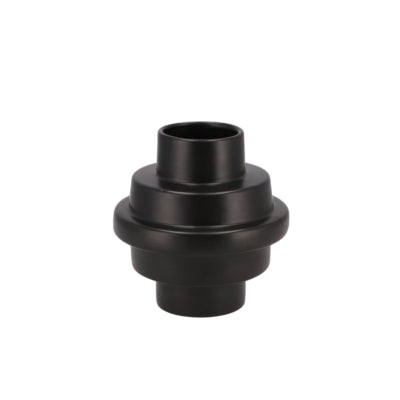 Daan gebogene Vase Treppe schwarz 15 cm | 6 Stück
