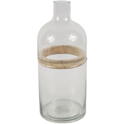 Vase Glas transparent 28,7 cm 3-teilig | 9 Stück