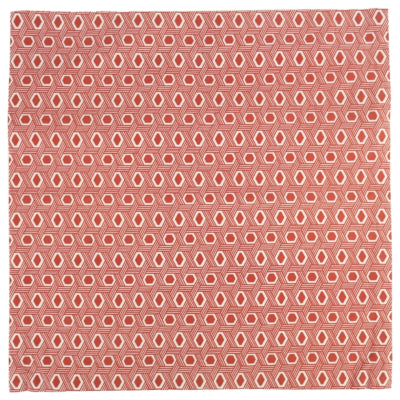 Fair-Trade-Kissenbezug Grafik rot 45 x 45 cm | 12 Stück