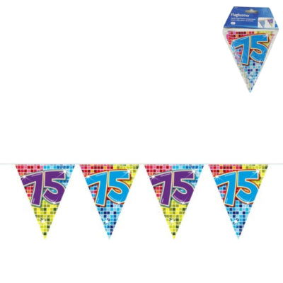 Folat Mini-Flaggenlinie 75 Jahre 3 Meter | 24 Stück