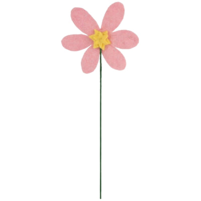 Kunstblume Filz rosa altrosa 33 cm 2 sortiert | 24 Stück