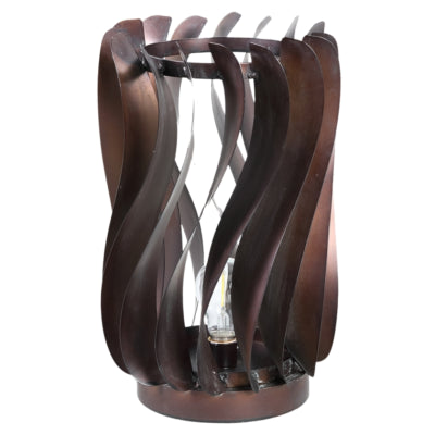 Ptmd Tischleuchte Tessa auf Batterie, bronzefarben 36 cm | 2 Stk