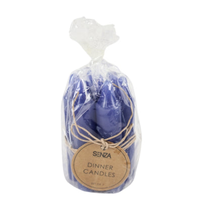 Senza Tafelkerzen blau 2,2 x 10 cm 7er-Set | 36 Stück