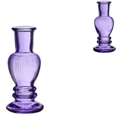 Vase Kerzenhalter Venedig lila 11,5 cm 2 sortiert | 24 Stück
