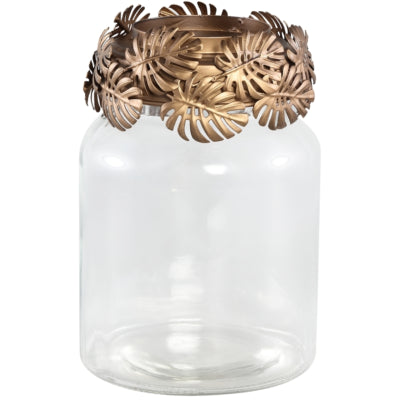 Ptmd Laterne Eddy Glas 22 cm | 8 Stück