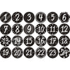 Adventskalender Geschenkset diy schwarz 26 cm | 24 Stück