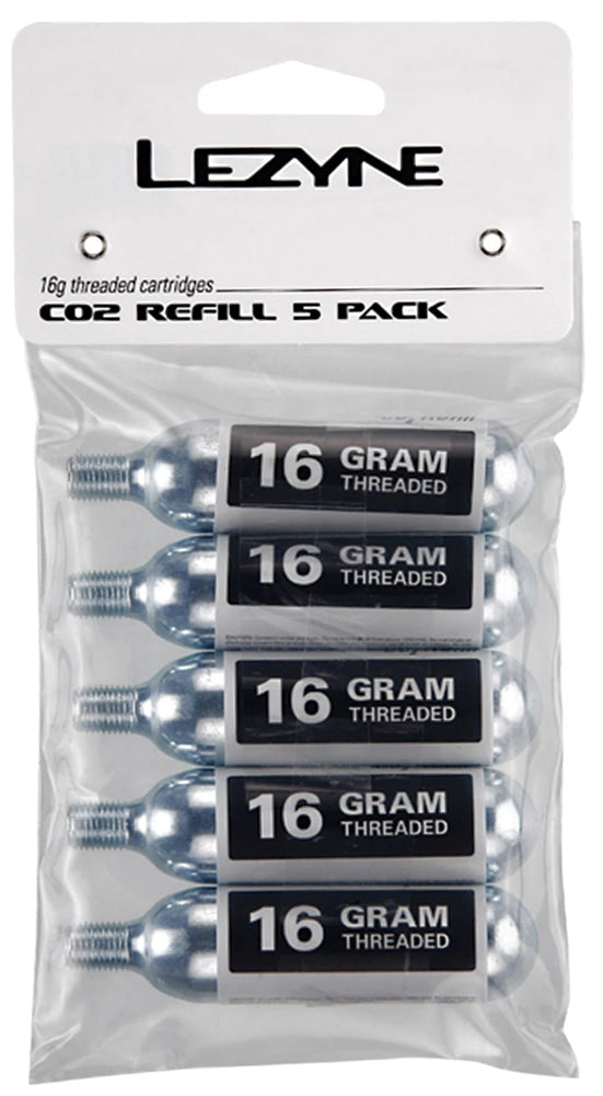 Lezyne CO2-Ersatzkartuschen, 16 g, 5 Stück
