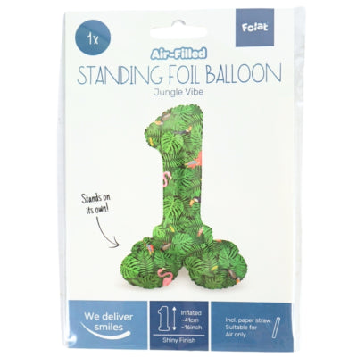 Folat Folienballon stehend 1 Jungle Vibe 41 cm | 20 Stück