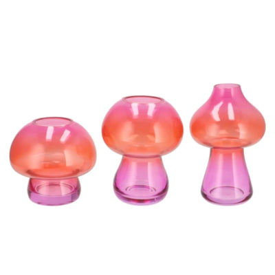 Daan Bugholzvase Nova Pink 20 cm 3-fach sortiert | 6 Stück