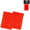 Avento Sport Handgelenkschweißband orange 2er Set | 25 Stück