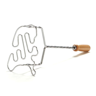 Niederländischer Stempelstampfer aus Metall mit Holzgriff 37 cm | 40 Stück