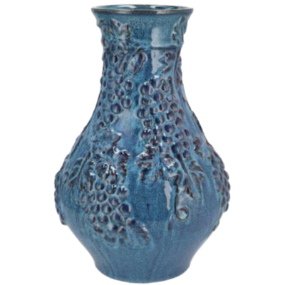 Daan Bugholzvase traubenblau 35 cm | 4 Stück