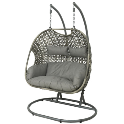 (r) Egg Chair Hängesessel Palermo Hellgrau 196 cm