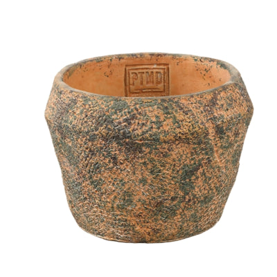 Ptmd Blumentopf Lourdes gelb grün 12 cm | 12 Stück