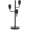 Leichte Wohnleuchte und Wohntischleuchte Edisa EU-Stecker schwarz 51 cm | 2 Stk