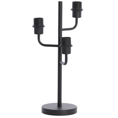 Leichte Wohnleuchte und Wohntischleuchte Edisa EU-Stecker schwarz 51 cm | 2 Stk