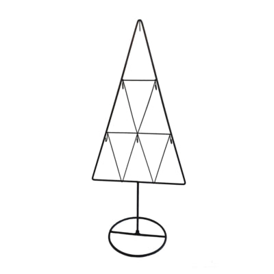 Weihnachtsbaum mit Haken Metall schwarz 61 cm | 16 Stück