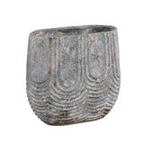 Ptmd Blumentopf Rexin oval grau m 30 cm | 2 Stk - afbeelding 1
