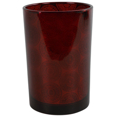 Countryfield Teelichthalter Dolores L rot 18 cm | 6 Stück