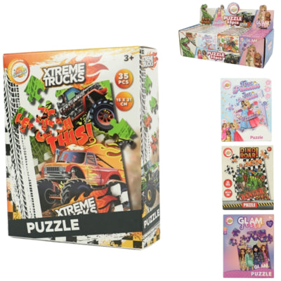 Puzzle 21 cm 35 Teile 4-fach sortiert | 24 Stück
