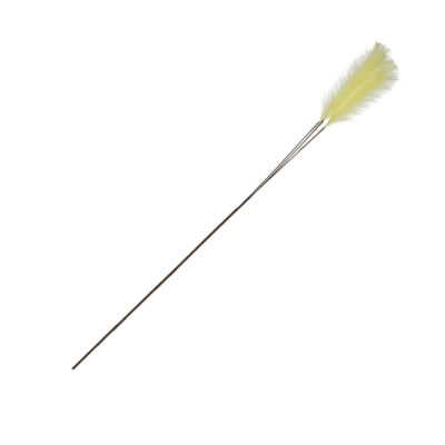 Countryfield Federzweig XL hellgelb 130 cm | 12 Stück