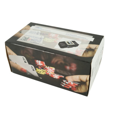 Relaxdays Akku-Kartenmischer schwarz 2 Decks | 6 Stück