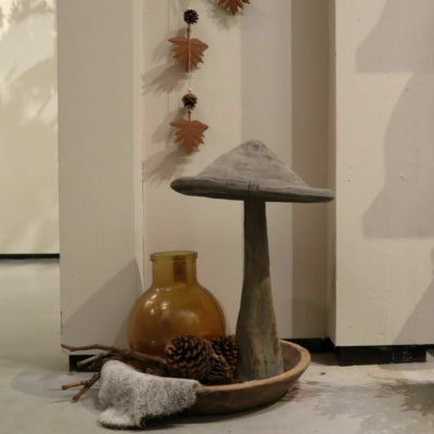 Vase Glas ockergelb 36 cm | 2 Stk