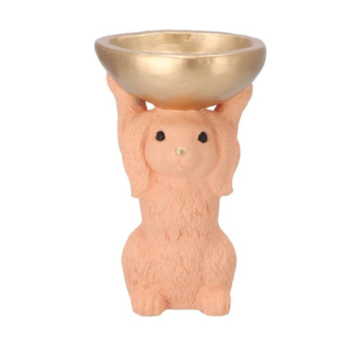Daan Bugholzschale Hase orange 23 cm | 6 Stück