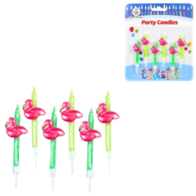 Ty Kuchenkerzen Flamingo 7,5 cm 6 Stück | 36 Stück