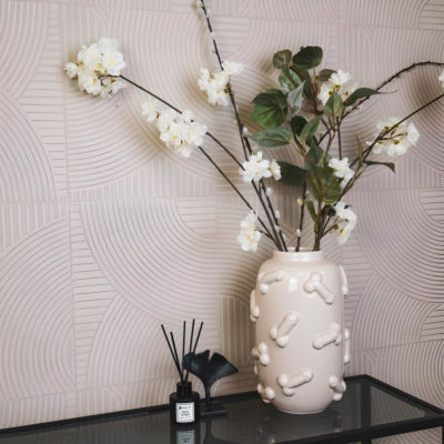 Housevitamin Vase dick beige 27 cm | 4 Stück
