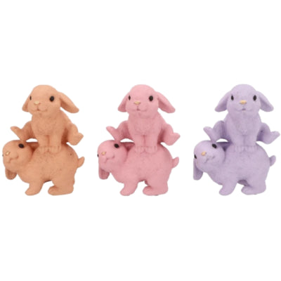 Daan Kromhout Statue Hase Jump Pastell 20 cm 3 sortiert | 6 Stück