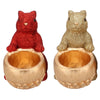 Daan Bugholzschale Jingle Eichhörnchen sitzend rot goldfarben 22 cm 2 sortiert | 6 Stück