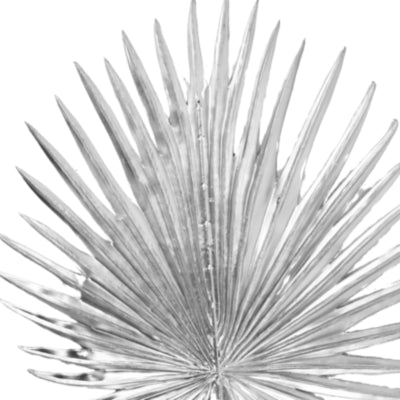 Hbx Kunstzweig Livistonie silberfarben 85 cm | 20 Stück