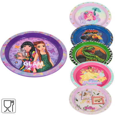 Home Universe Teller Kinder Kunststoff 21 cm 6-fach sortiert | 24 Stück