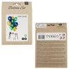 Folat Luftballons goldener Smaragd Zahl 25 Jahre 30 cm 12er Set | 24 Stück