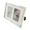 Fotorahmen 2 Passepartout weiß getüncht 10 x 15 cm | 8 Stück