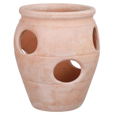 Mica Erdbeer-Blumentopf Terrakotta 31 cm | 6 Stück