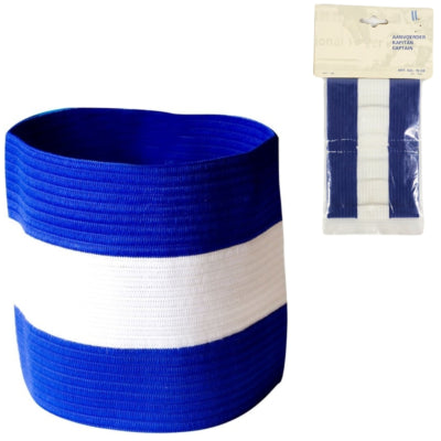 Kapitänsbinde blau weiß | 24 Stück
