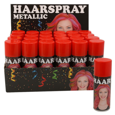 Haarfärbespray rot Party Karneval große Sprühdose 250 ml | 24 Stück