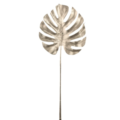 Hbx künstlicher Zweig Monstera Champagnerfarben 72 cm | 20 Stück