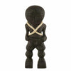 J-Line Figur primitives Mangoholz schwarz 41 cm | 6 Stück