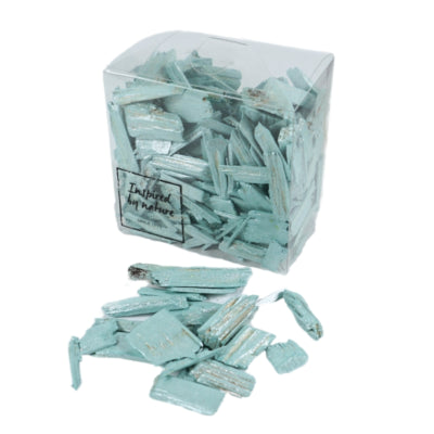 Deko-Holzspäne 30-50 mm türkis 165 gr | 24 Stück