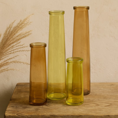 Countryfield Vase Tube Missy m braun 28 cm | 8 Stück